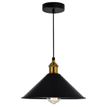 Cwi Lighting Brave 1 Light Black Mini Pendant 9605P10-1-101-B